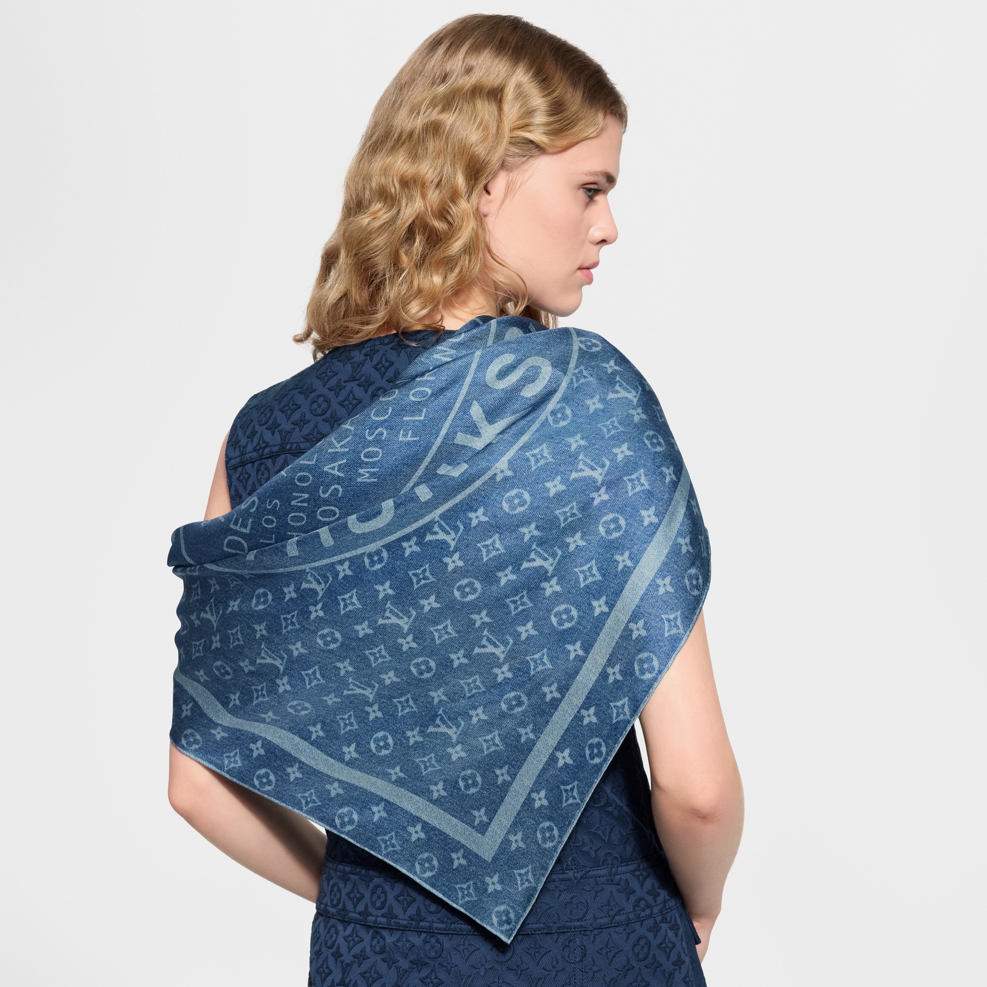 LV Denim Stamp Square 90 S00 - Accessories M98013 | LOUIS VUITTON